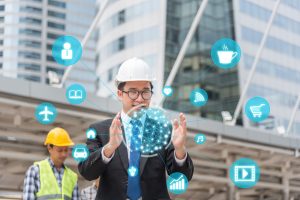 建設現場でのデータ活用のイメージ画像